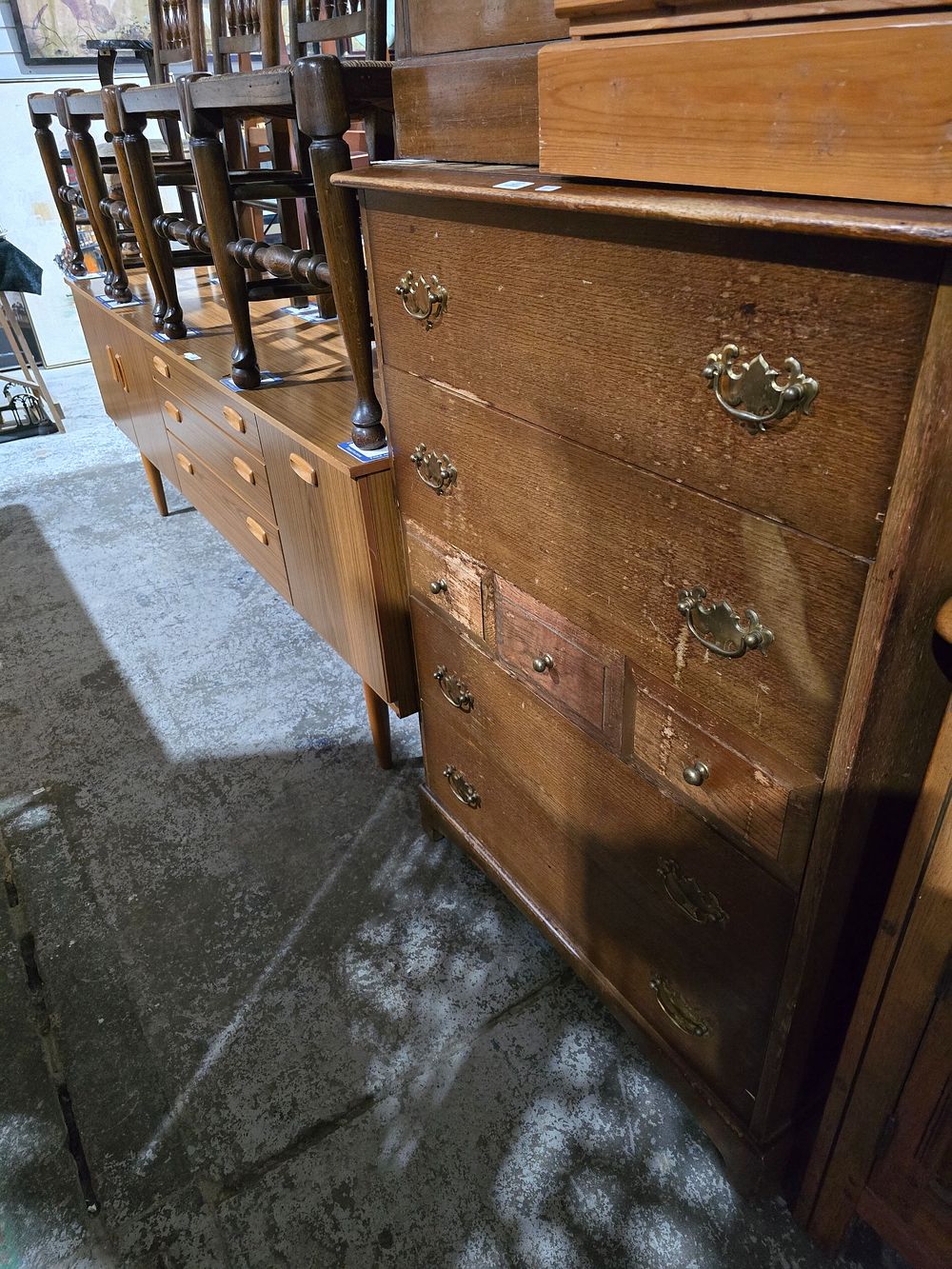 Lot 55: 1 X STAG 7 DRAWER CHEST OF DRAWERS