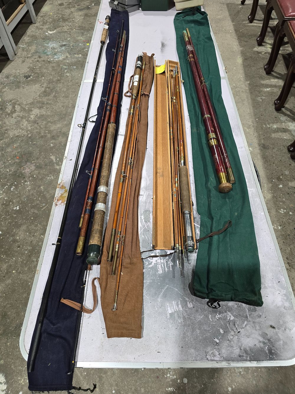 Lot 127: 5 X VARIOUS FLY FISHING RODS
