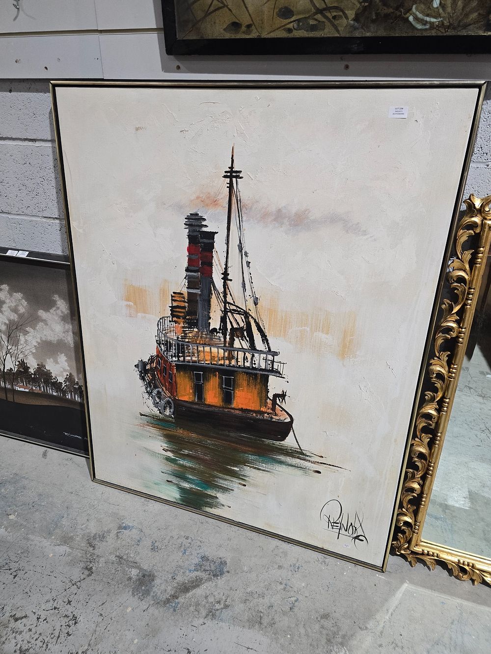 Lot 134: 1 X LEE REYNOLDS OIL ON CANVAS DEPICTING...