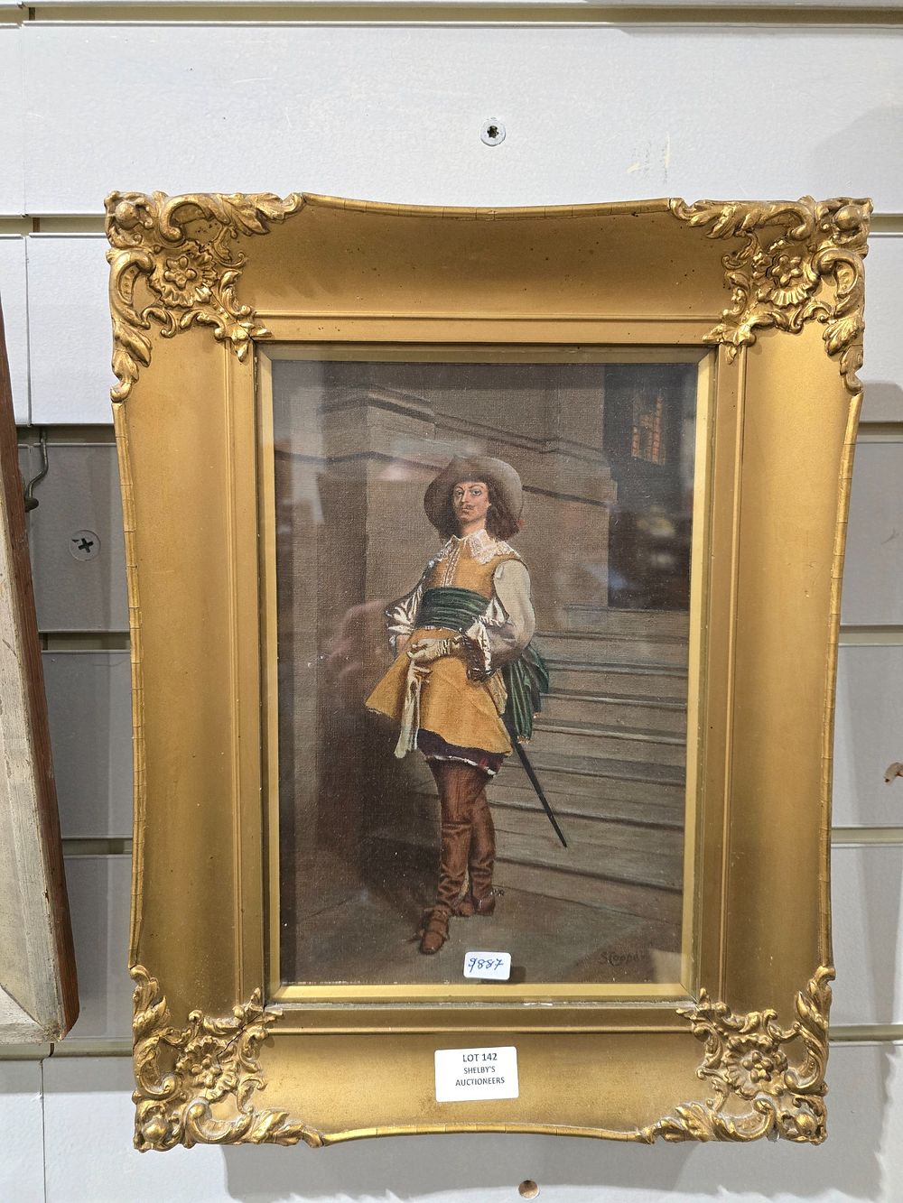 Lot 142: 1 X S COOPER SMALL OIL ON CAVAS...