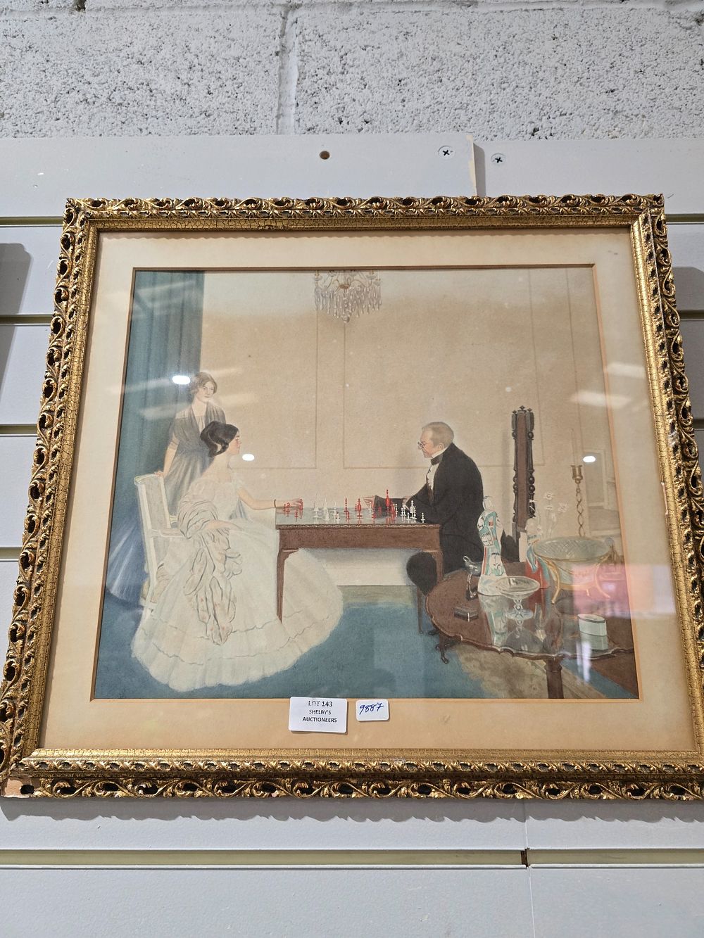 Lot 143: 1 X CAMPELL TAYLOR WATER COLOUR DEPICTING VICTORIAN...