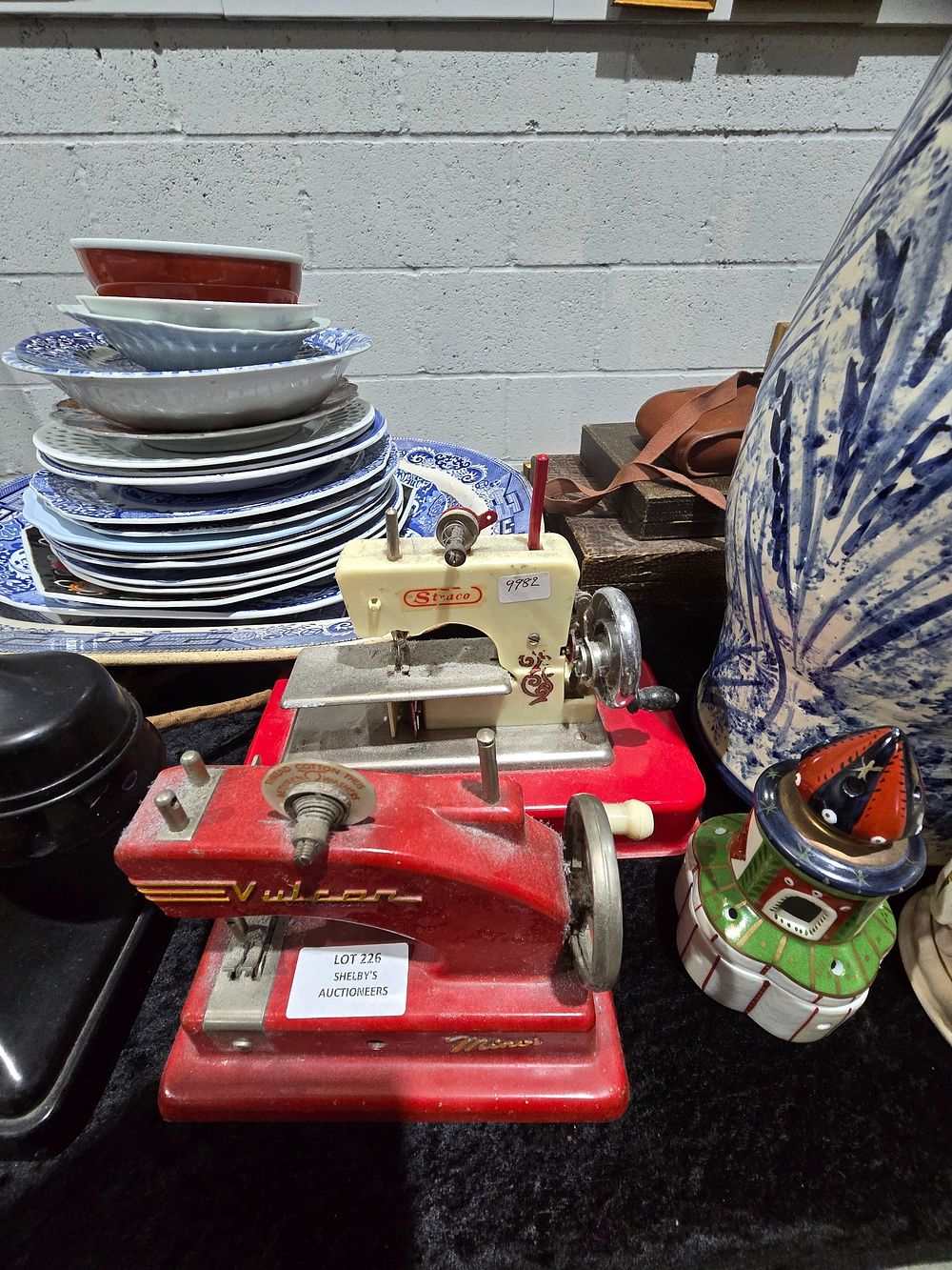 Lot 226: 2 X HAND POWERED SEWING MACHINCES STRACO AND...