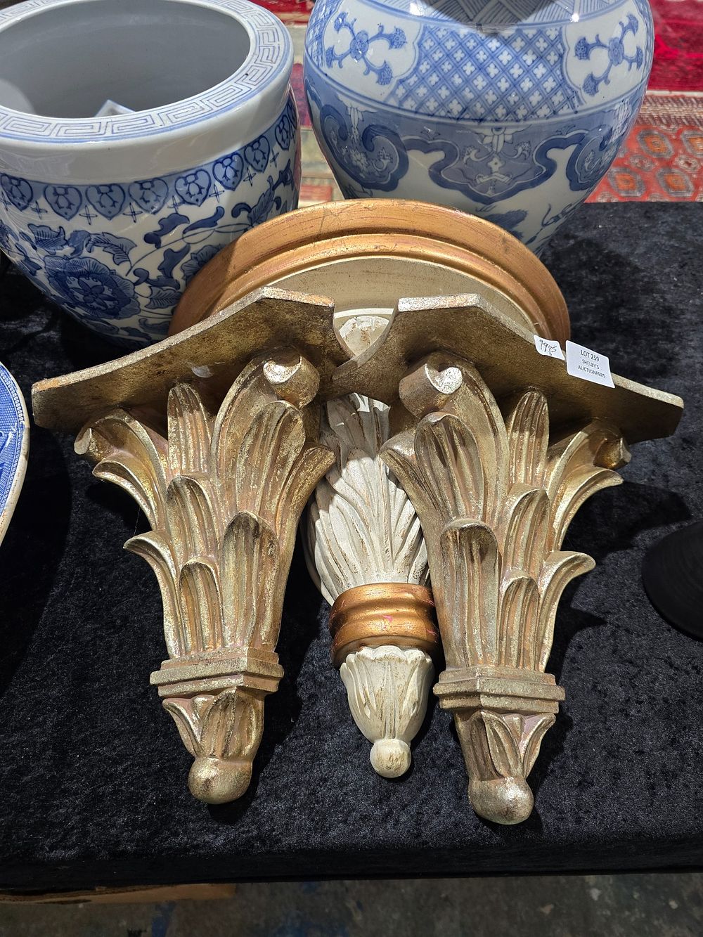 Lot 259: 3 X VARIOUS WOODEN WALL SCONCES