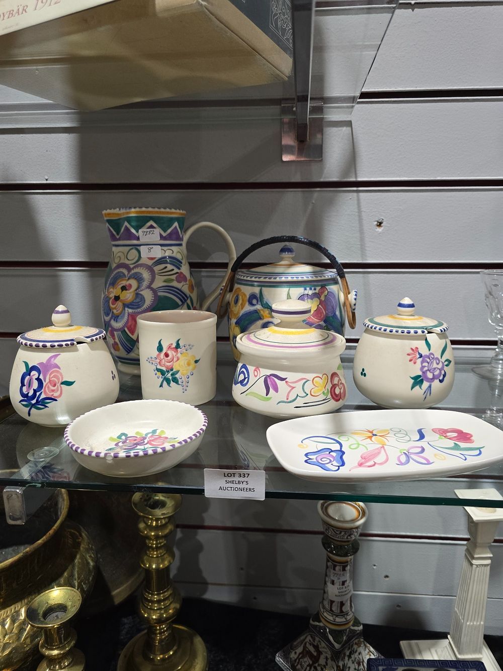 Lot 337: 8 X VARIOUS PIECES OF POOLE POTTERY WARE...