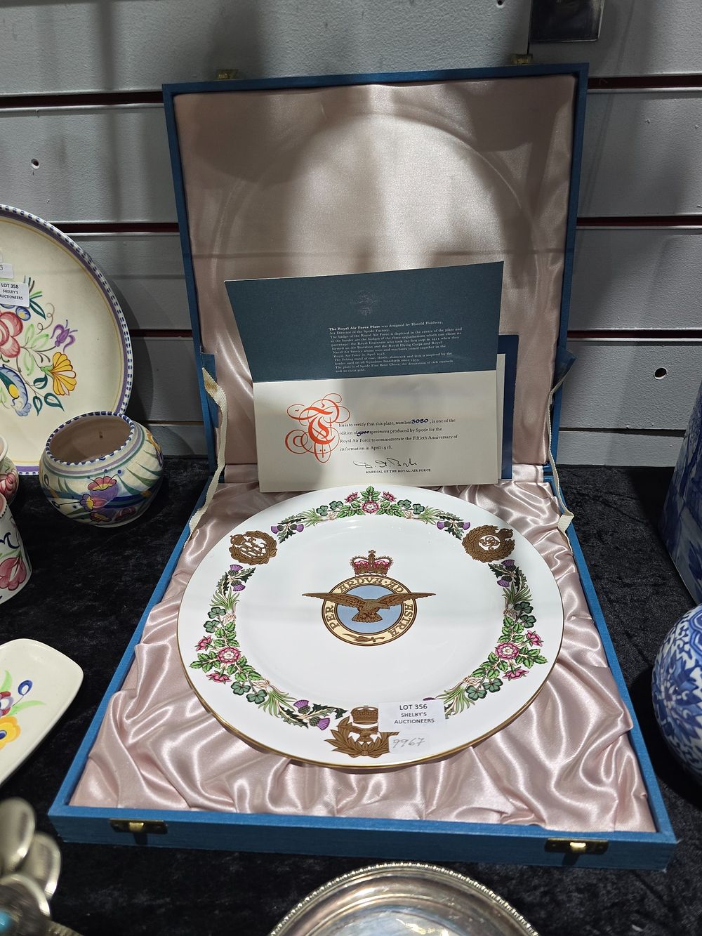 Lot 356: 1 X SPODE LTD EDITION PLATE 50TH ANNIVERSARY...