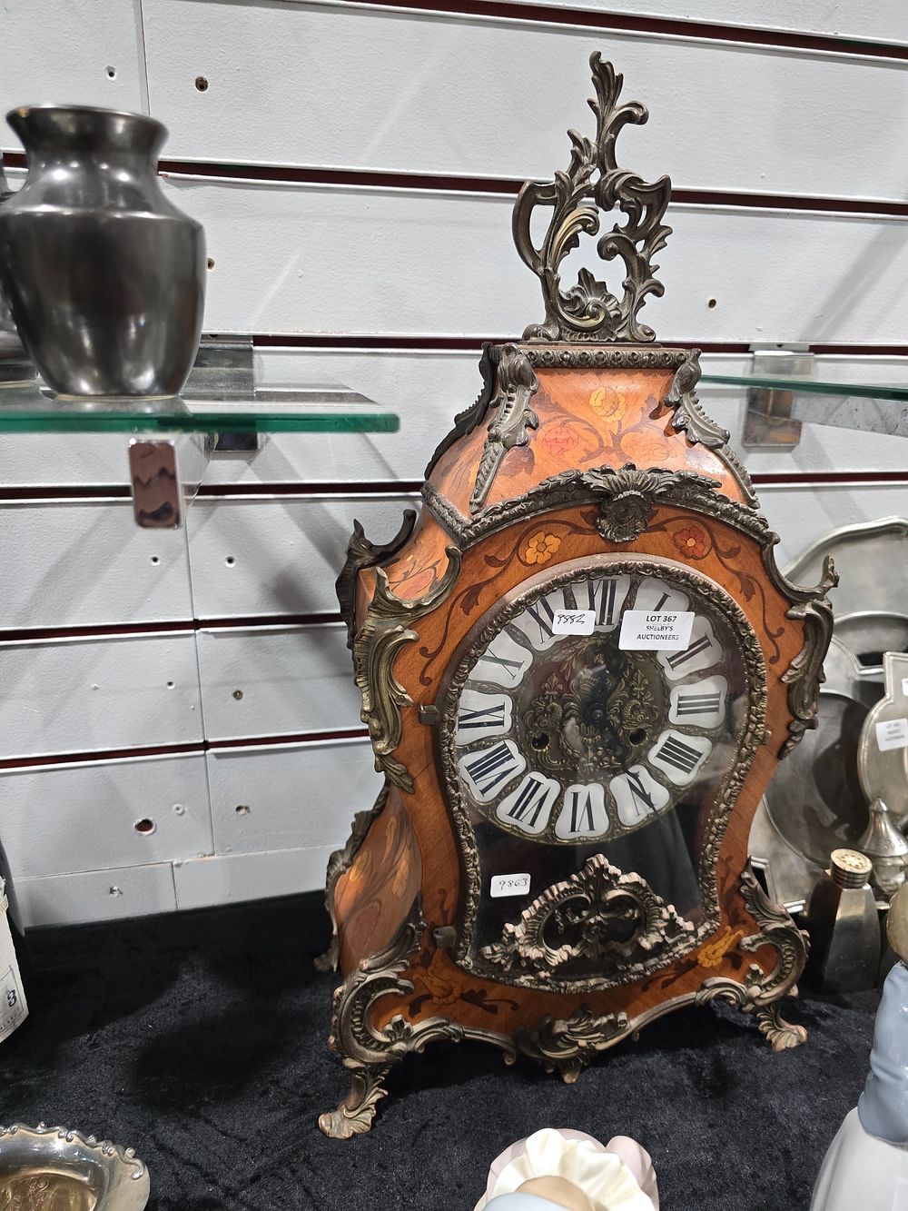 Lot 367: 1 X 20TH CENTURY GERMAN INLAID ORMOLU MOUNT...