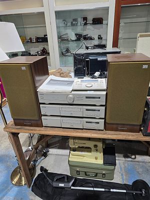 1 X TECHNICS STACKING STERIO SYSTEM COMPLETE WITH SPEAKERS RSE10 SL E10 SAE10 EUR66662