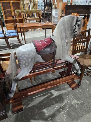 1 X JOHN MARRIOTT REFUBISHED VICTORIAN ROCKING HORSE