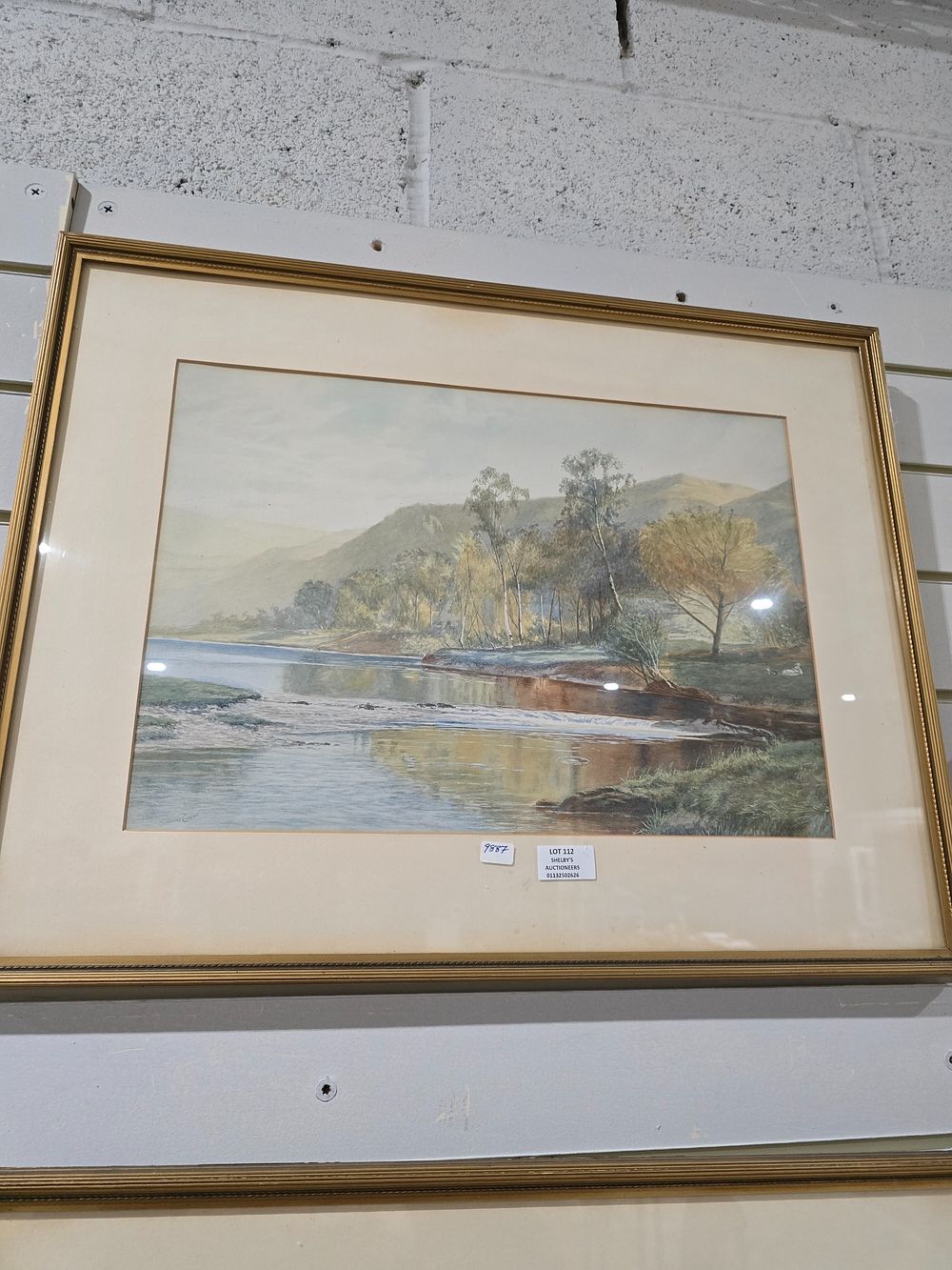 Lot 112: 1 X WATER COLOUR LANDSCAPE SCENE BY ARTIST...
