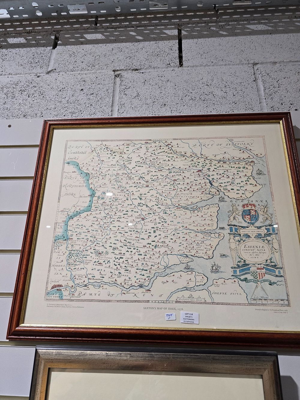 Lot 114: 1 X THE BRITISH LIBUARY PRINTED SAXON MAP...