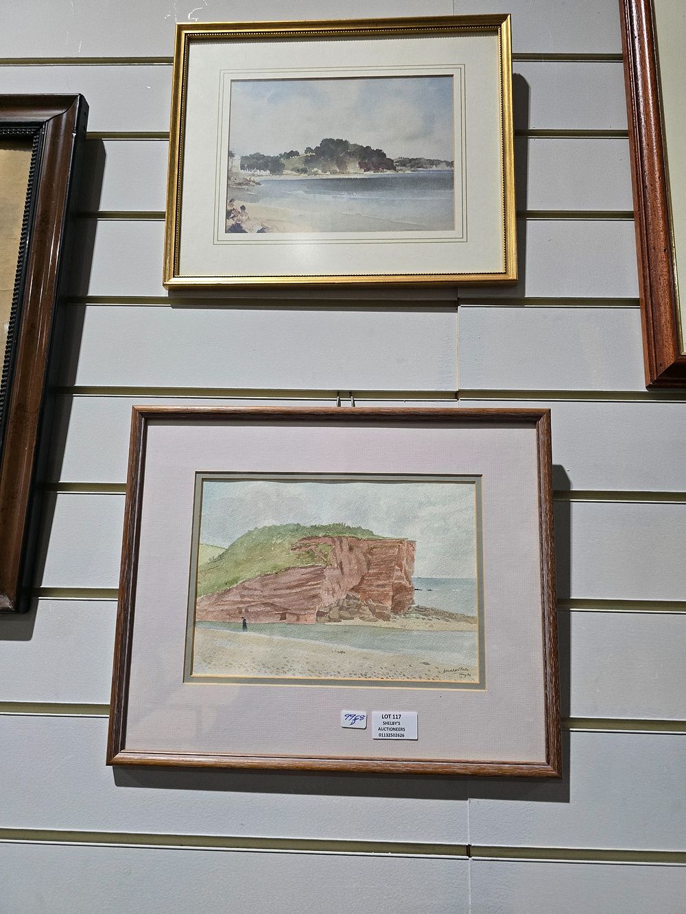 Lot 117: 2 X SMALL FRAMED WATER COLURS UNKNOWN ARTISTS...