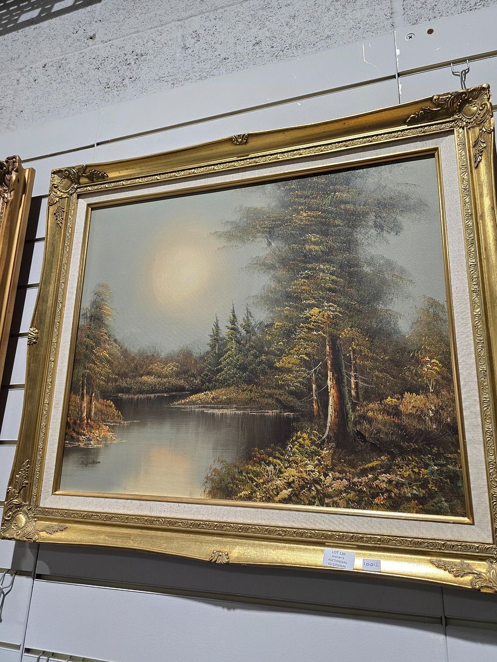 Lot 120: 1 X D JACKMAN ACRYLIC ON CANVAS WOODLAND...
