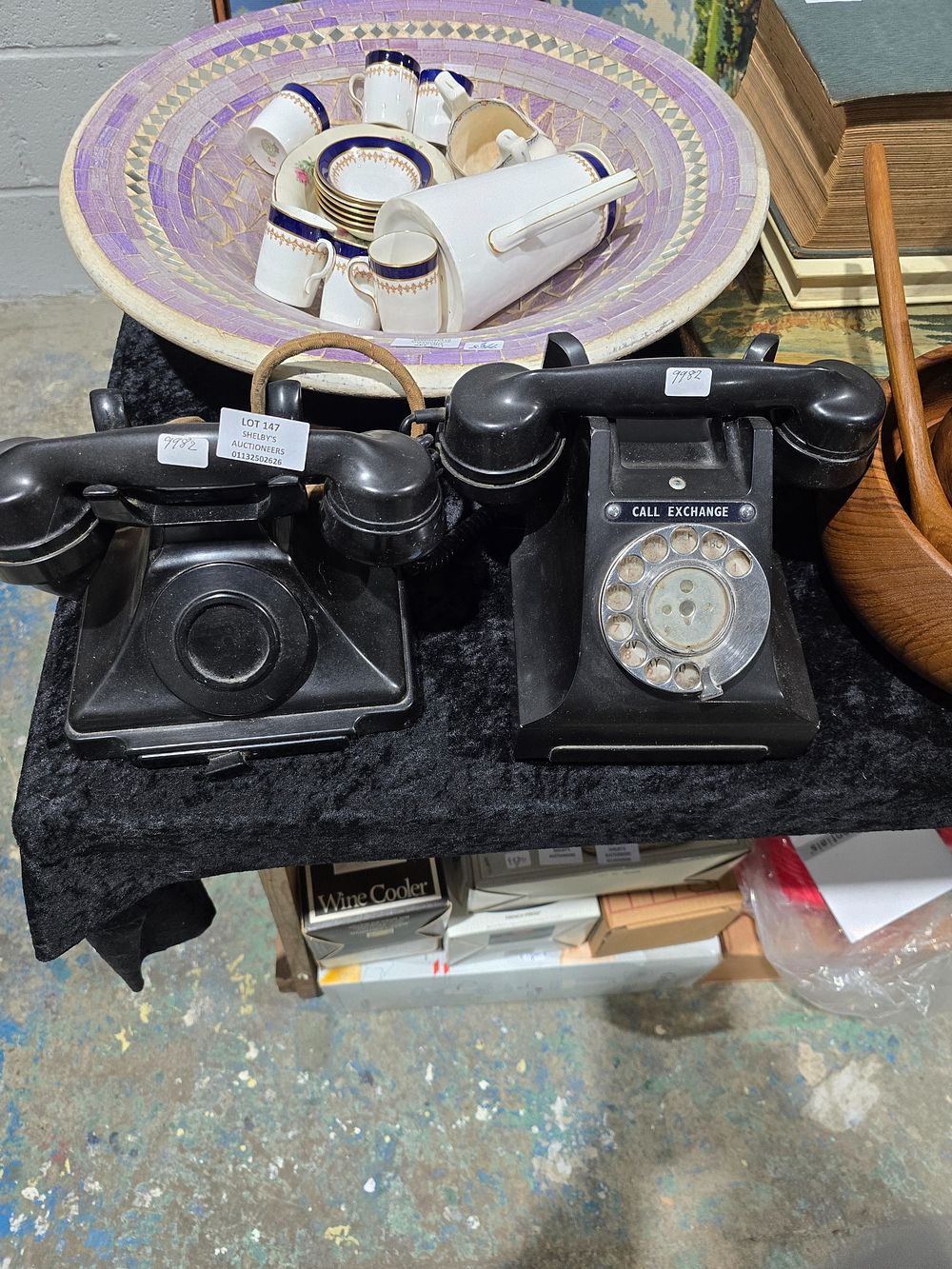 Lot 147: 2 X VINTAGE BAKELITE TELEPHONE
