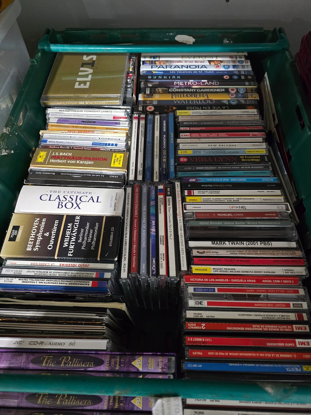 Lot 167: 1 X BOX CONTAINING VARIOUS DVDS AND MUSIC...