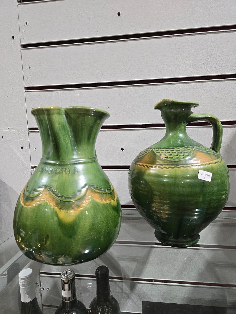 Lot 299: 2 X SMPANISH TERRACOTTA ITEMS SANGRIA JUG AND...
