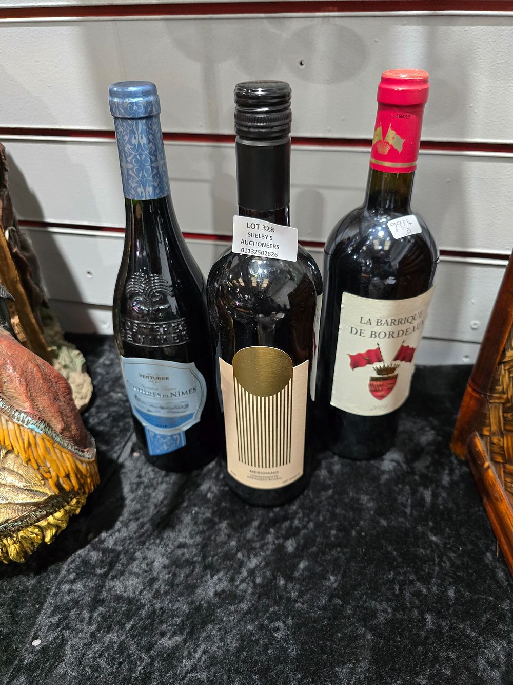Lot 328: 3 X VARIOUS BOTTLES OF RED WINE