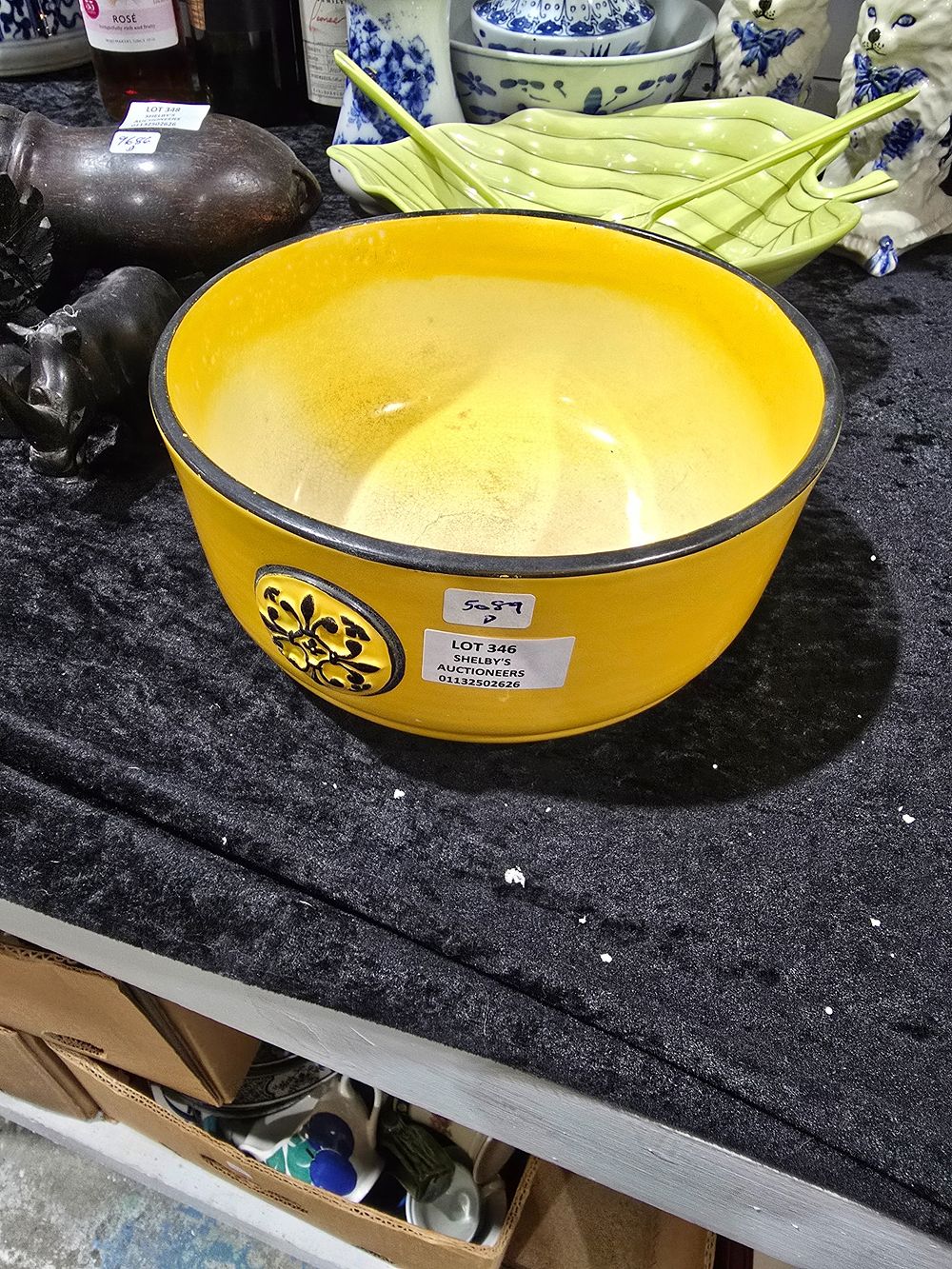 Lot 346: 1 X BRETBY ART DECO FRUIT BOWL