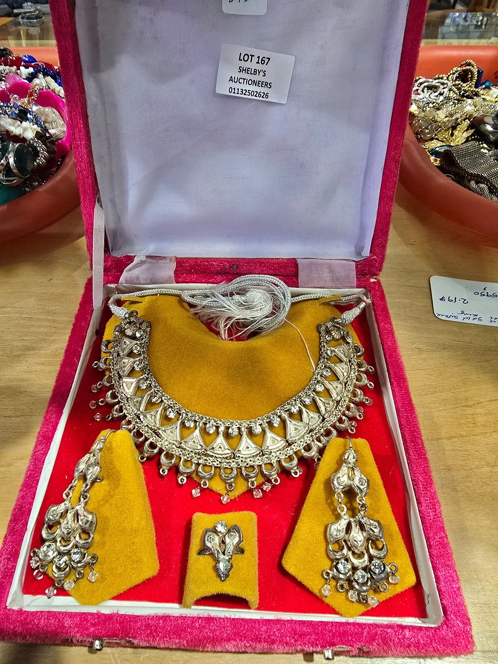 Lot 167: 1 X WHITE METAL POSSIBLY SILVER ASIAN WEDDING...