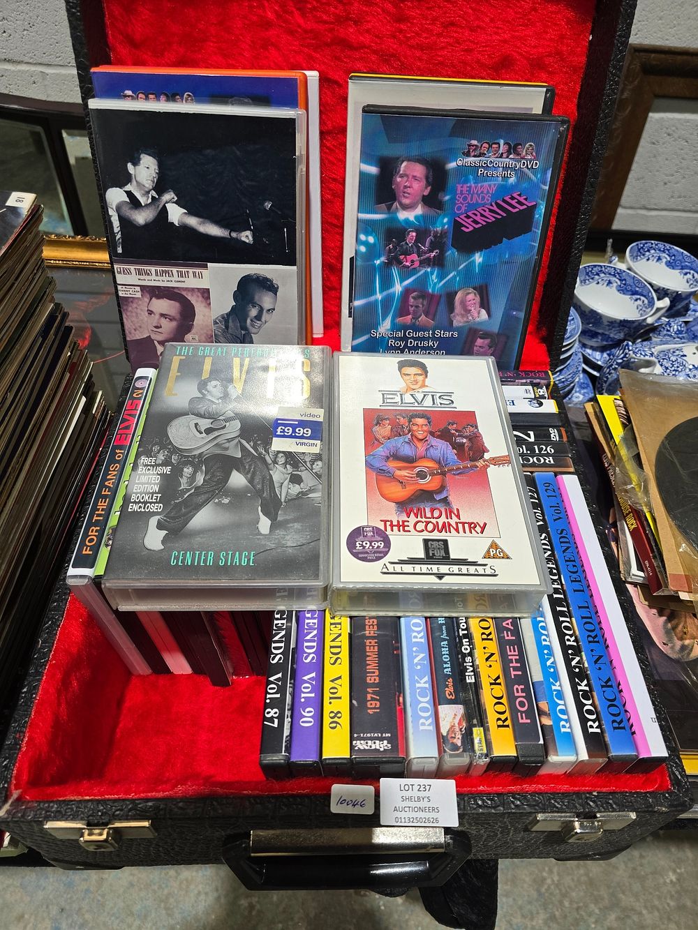 Lot 237: COLLECTION OF ELVIS DVDS WITH 3 ELVIS VIDEOS