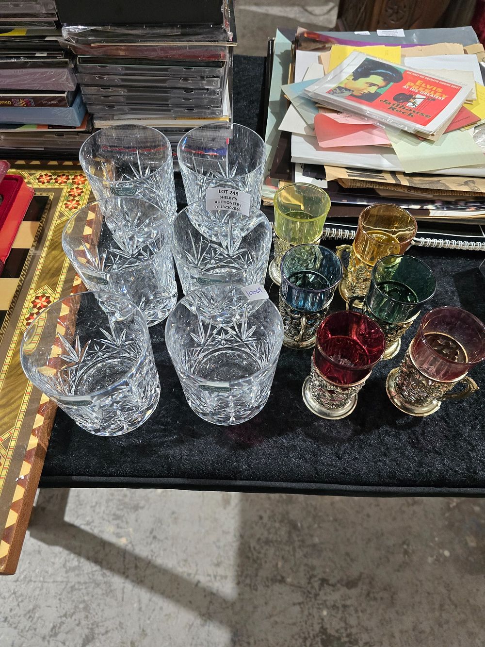 Lot 248: 6 X J G DURAND FRANCE WHISKEY GLASSES...