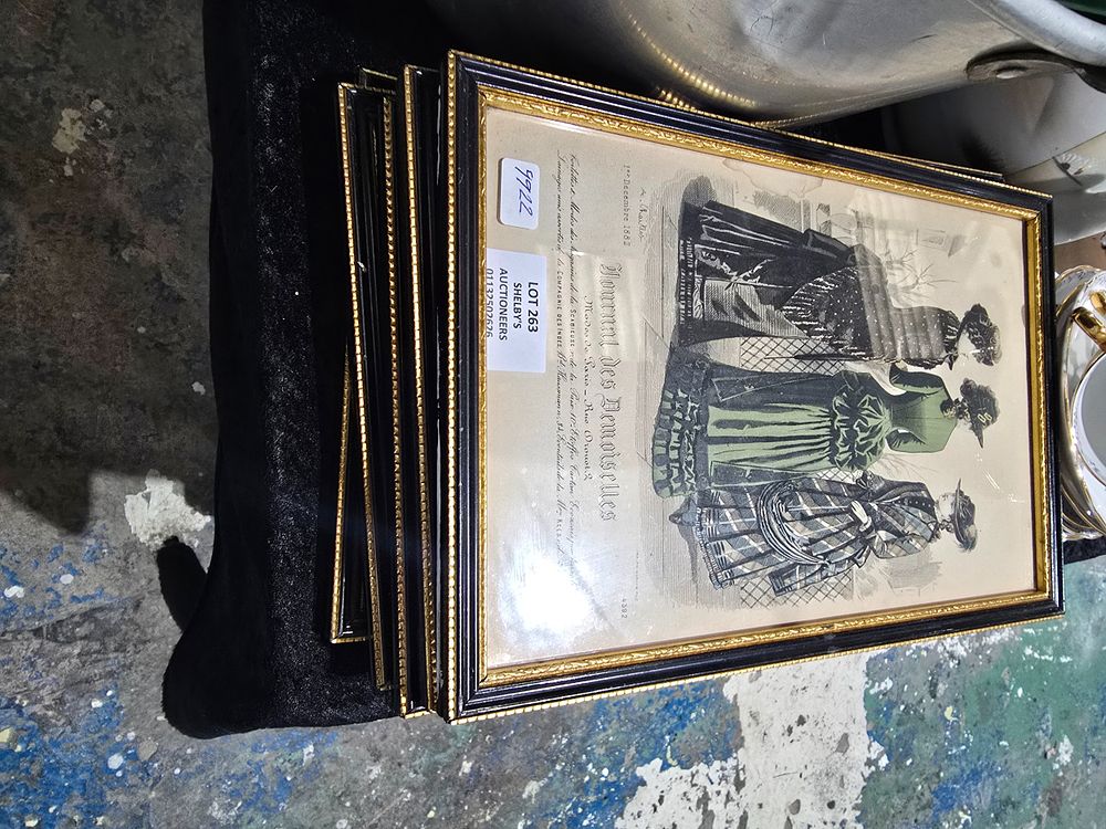 Lot 263: 5 X VARIOUS AGE PRINTS VICTORIAN LADIES ETC