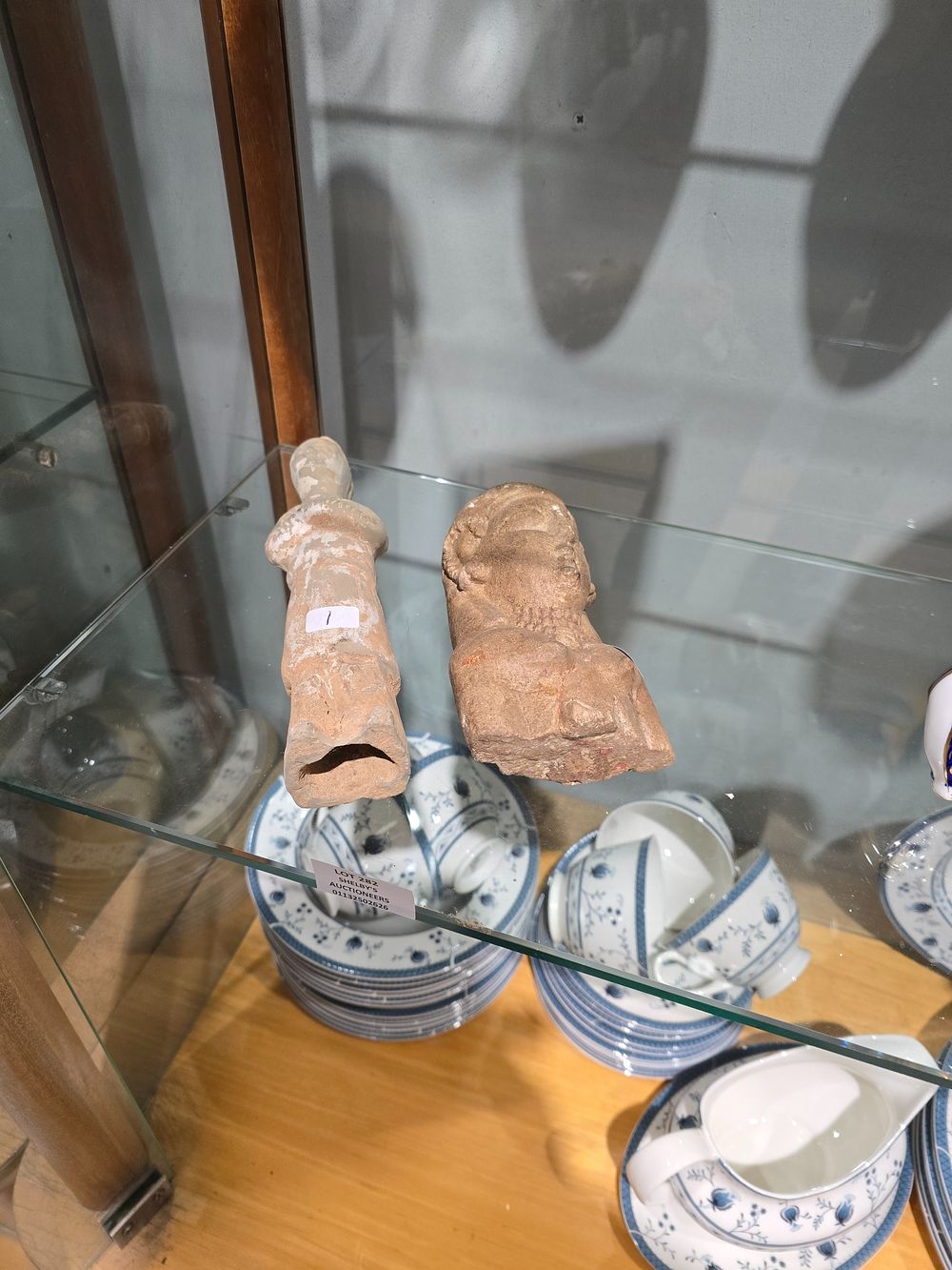 Lot 282: 1 X PRIMITIVE ANTIQUE CHINESE HAND MADE MUD...