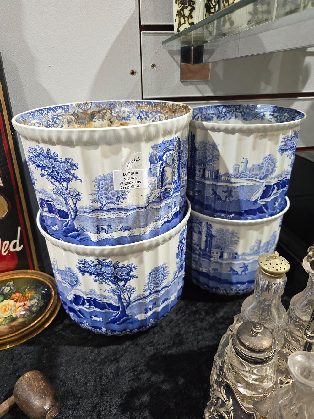 Lot 308: 4 X SPODE PLANT POTS