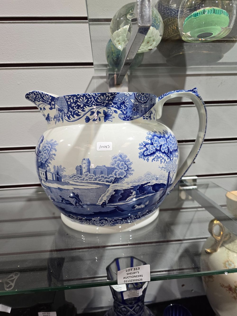 Lot 313: 1 X VERY LARGE SPODE POTTERY JUG