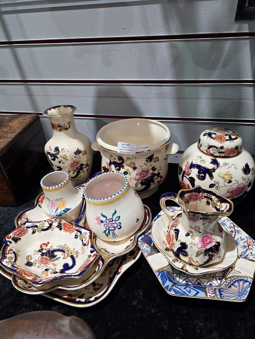 Lot 337: SELECTION OF MASON AND POOLE POTTERY WARE ITEMS