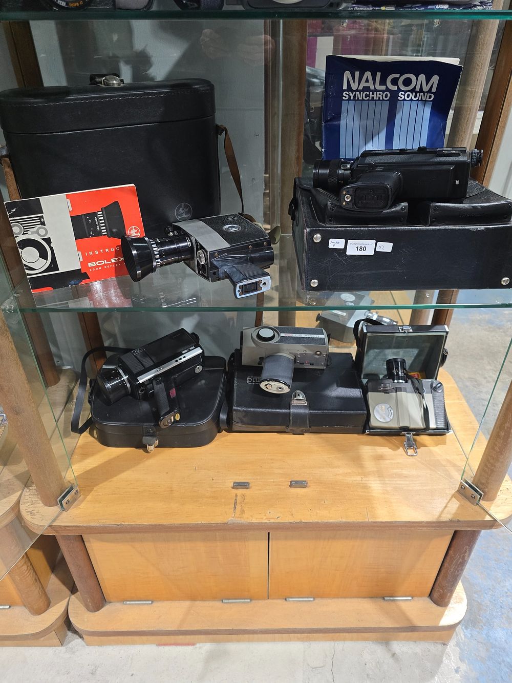 Lot 180: 1 X BOLLEX VINTAGE VIDEO CAMERA WITH NALCOM...