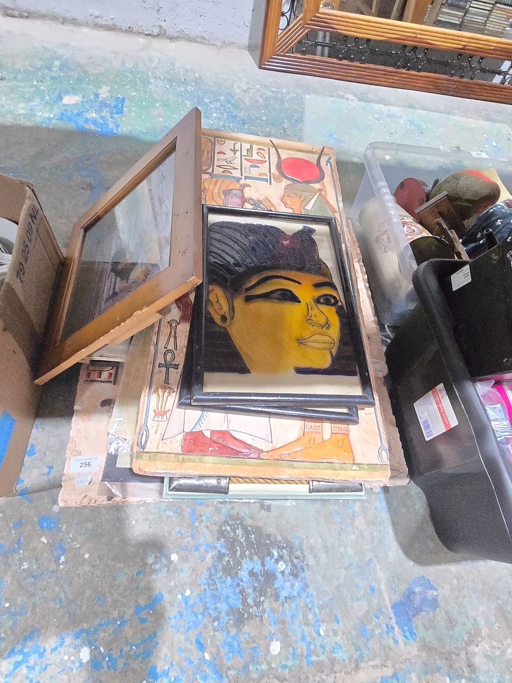 Lot 256: 1 X MINITURE MARITIME PICTURE WITH PRINTS ETC