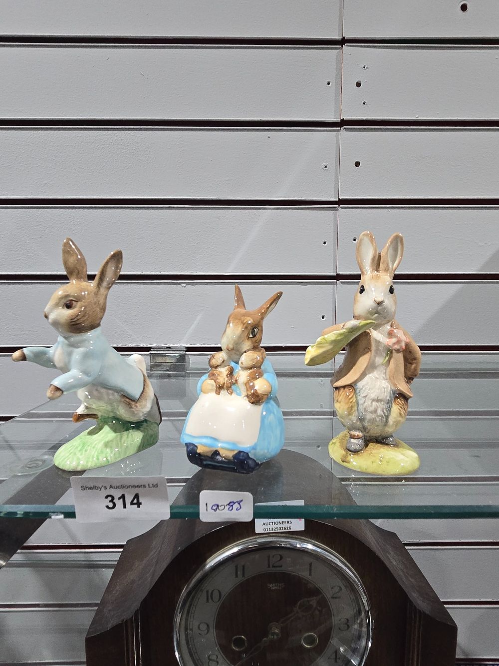 Lot 314: 3 X BESWICK BEATRIX POTTER FIGURINES MRS RABBIT...