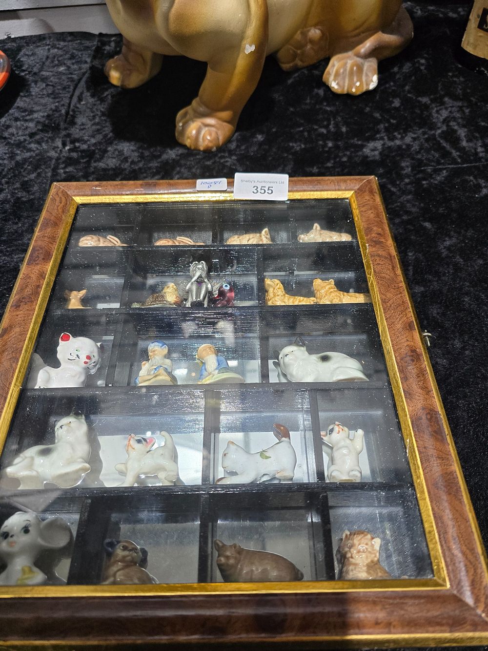 Lot 355: SELECTION OF SMALL WADE FIGURINES WITH SMALL PORCELAINE...