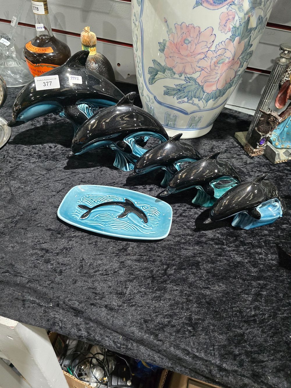 Lot 377: SELECTION OF POOLE POTTERY DOLPHINES WITH POOLE POTTERY...