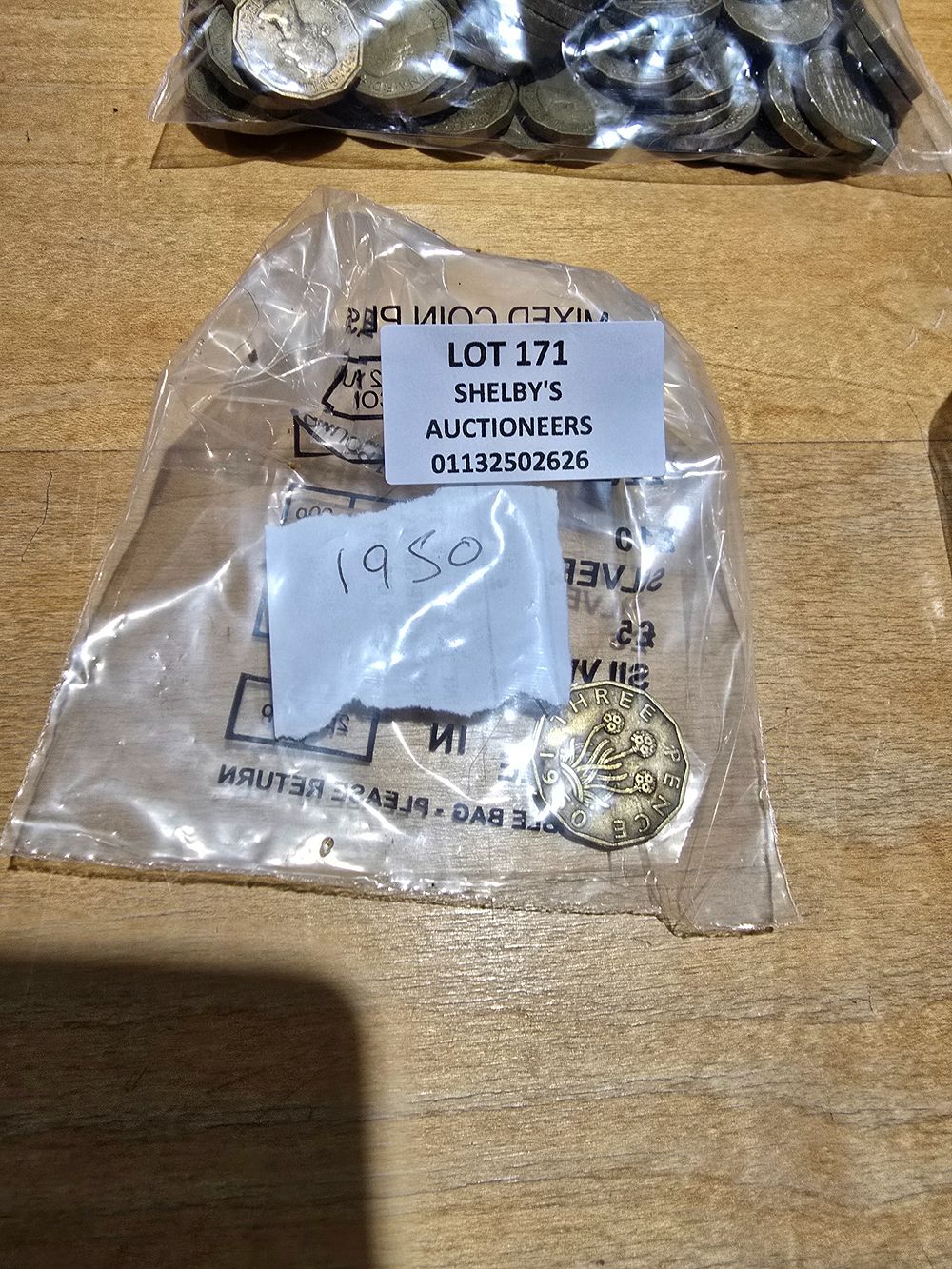 Lot 171: 1 X 1950 THREE PENNY PIECE