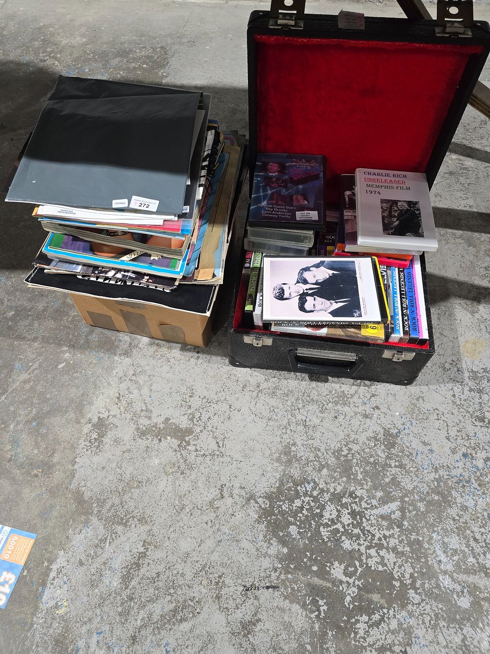 Lot 196: SELECTION OF ELVIS COLLECTORS ITEMS DVDS MAGAZINES ETC