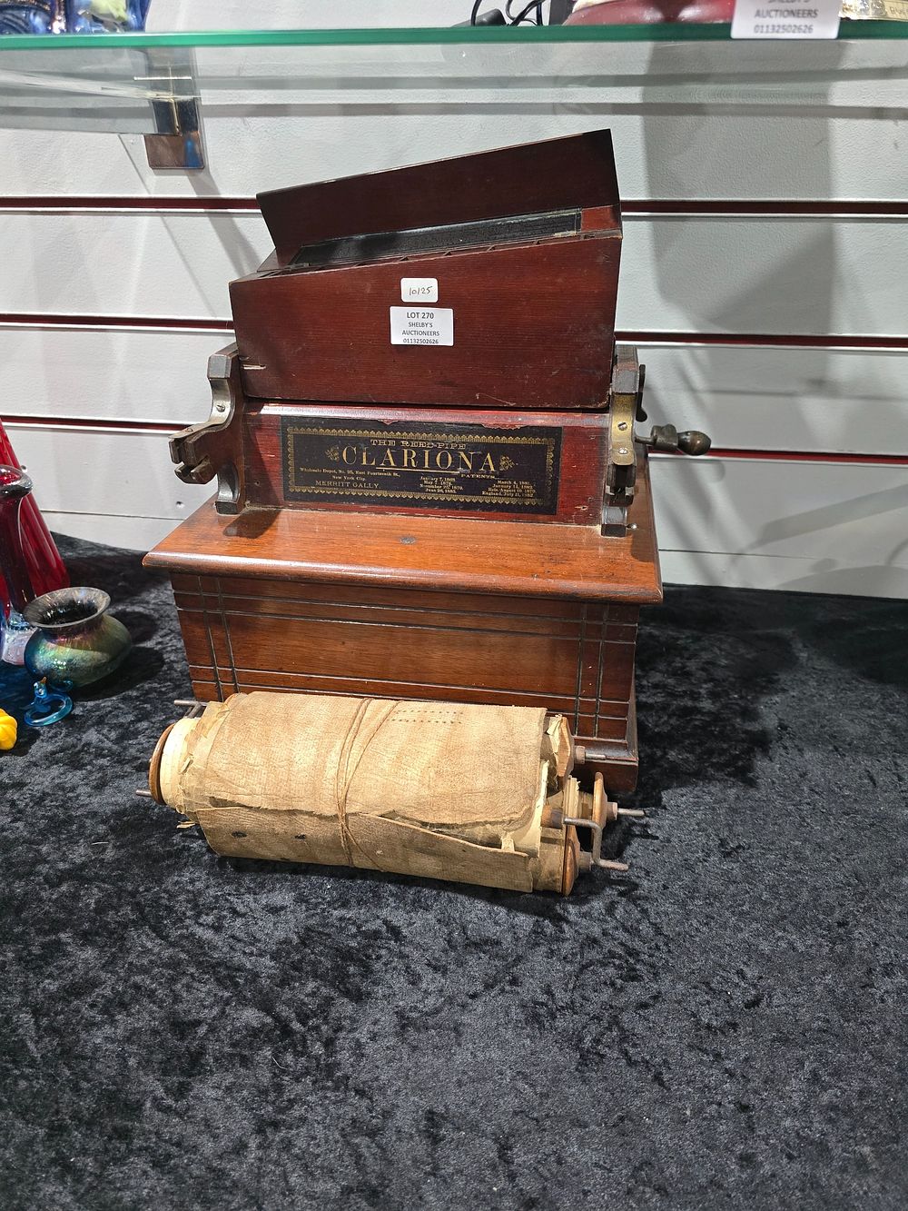 Lot 270: 1 X THE REED PIPE CLARIONOLA NEW YORK...
