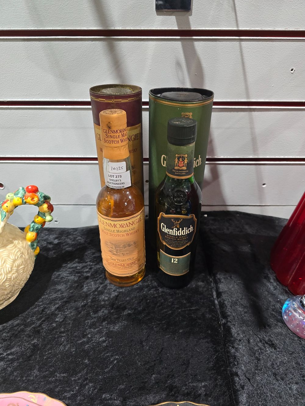 Lot 273: 1 X BOTTLE OF GLENFIDICH AND 1 BOTTLE...
