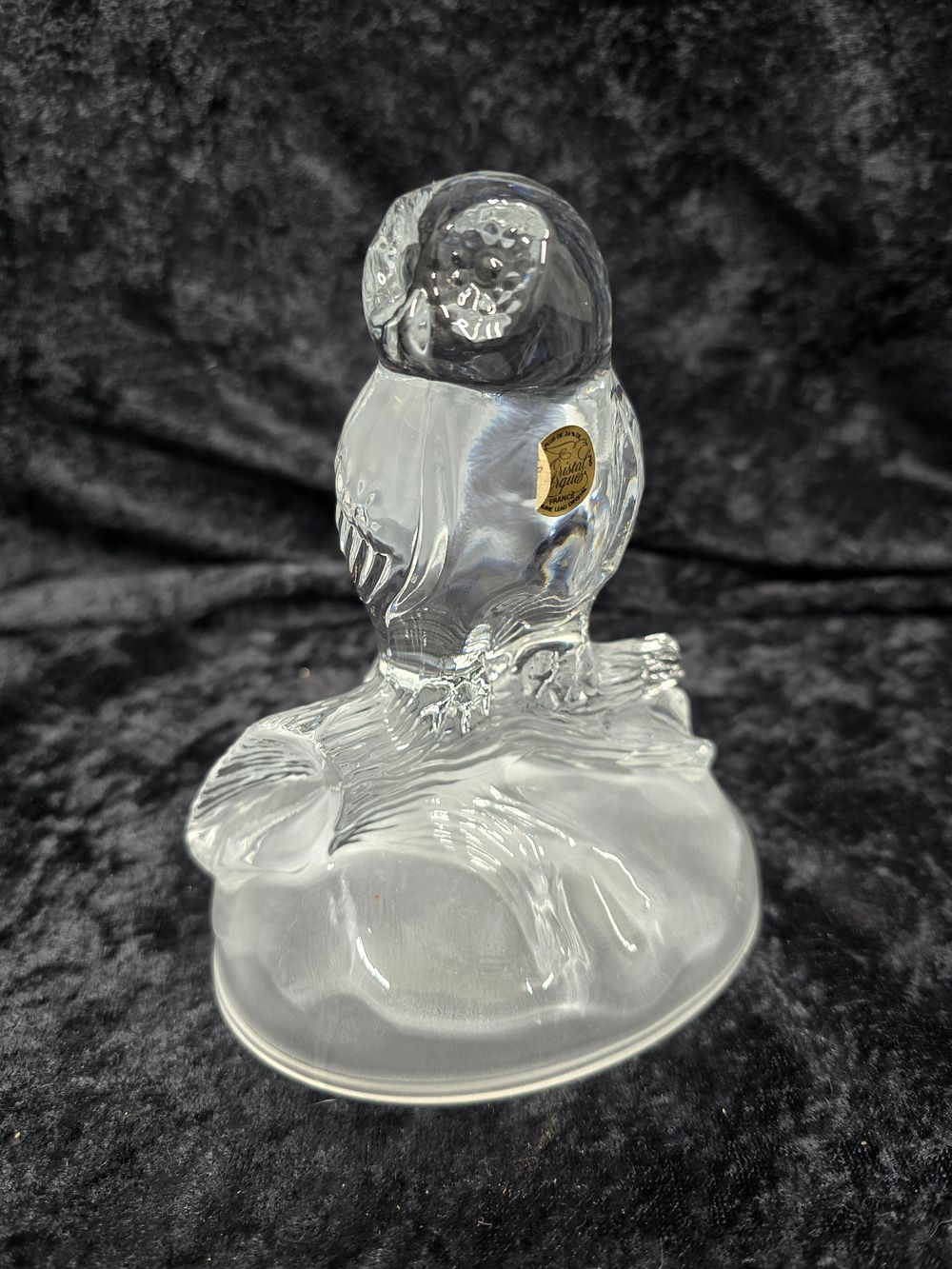 Lot 161: cristal d'arques owl figurine