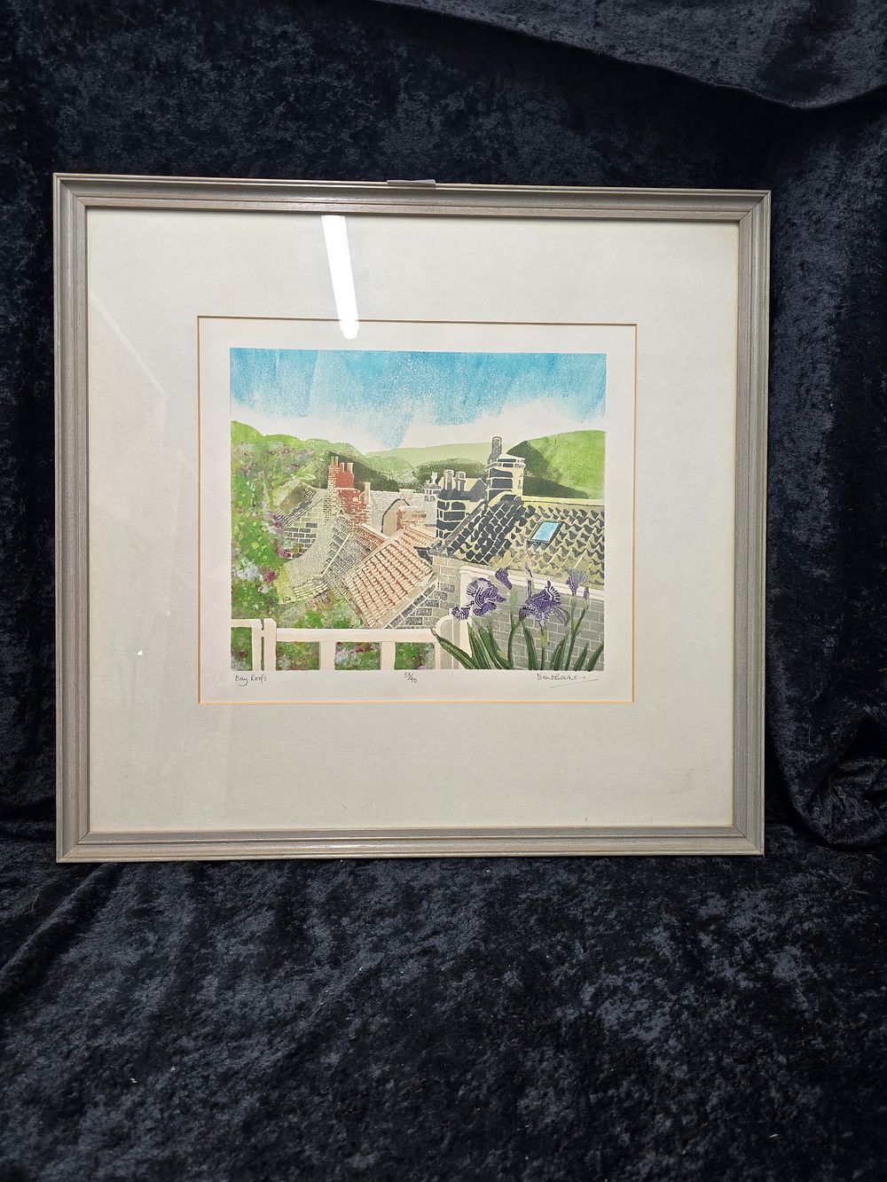 Lot 217: diane barker ltd edition print bay roofs 33 of 40