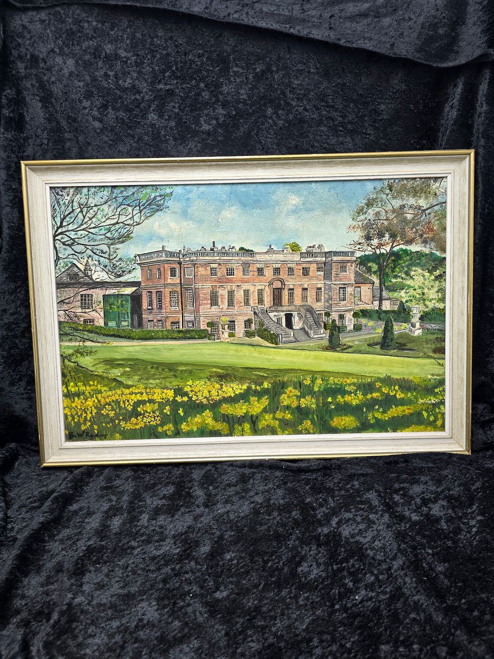 Lot 222: b w radway oil on board harewood house