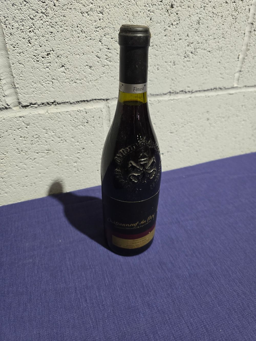 Lot 229: bottle of chateuneuf du pape by caves st pierre