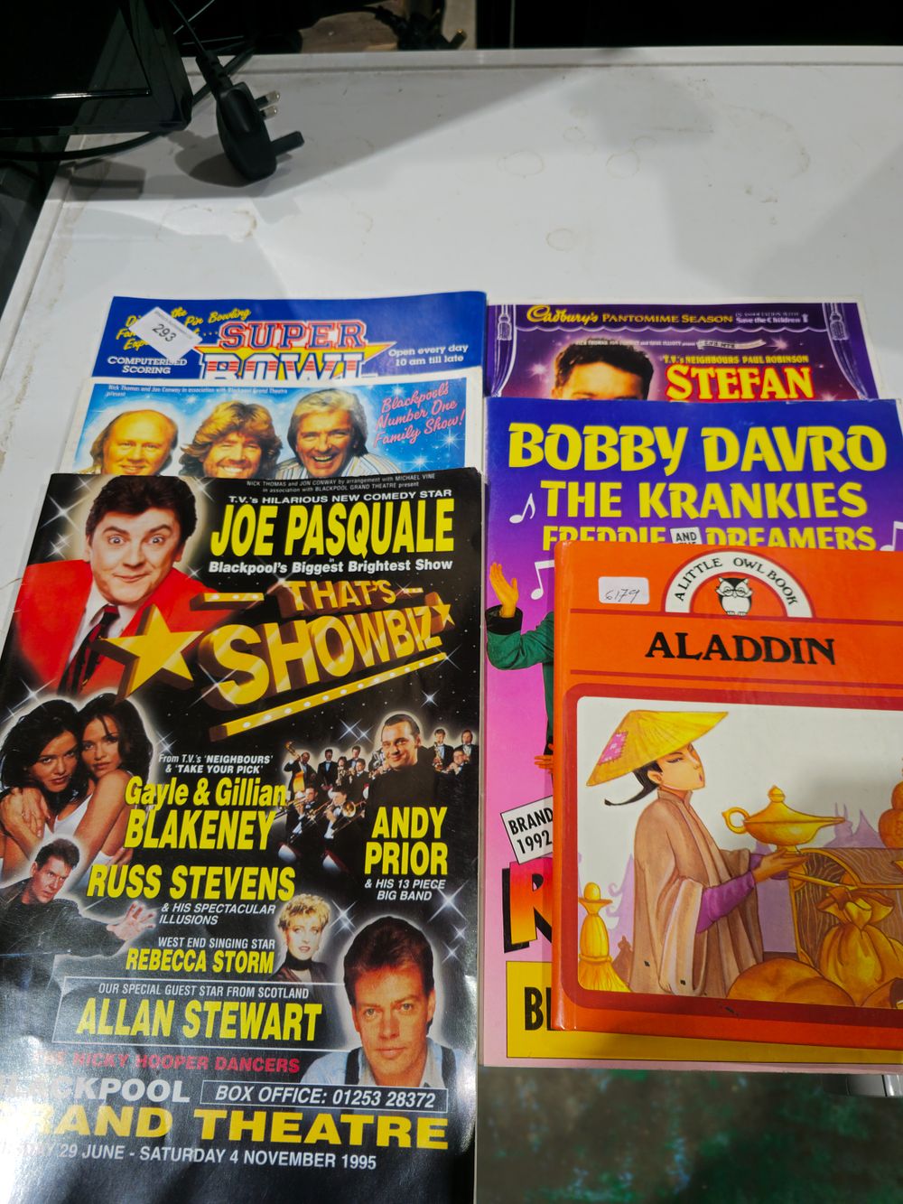 Lot 293: selection of panto programs etc