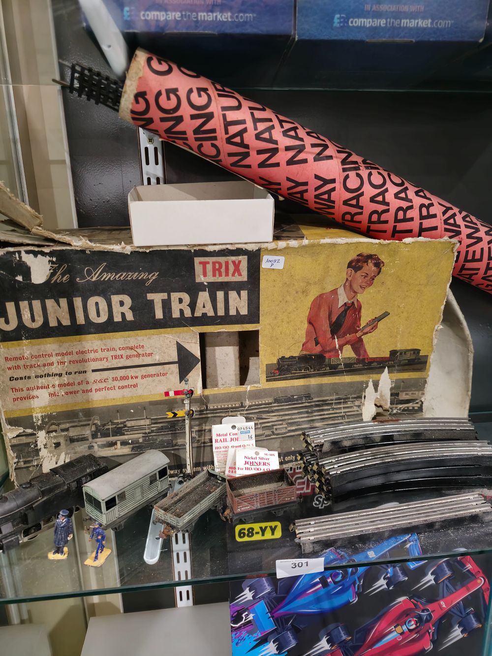 Lot 301: trix junior train set in box