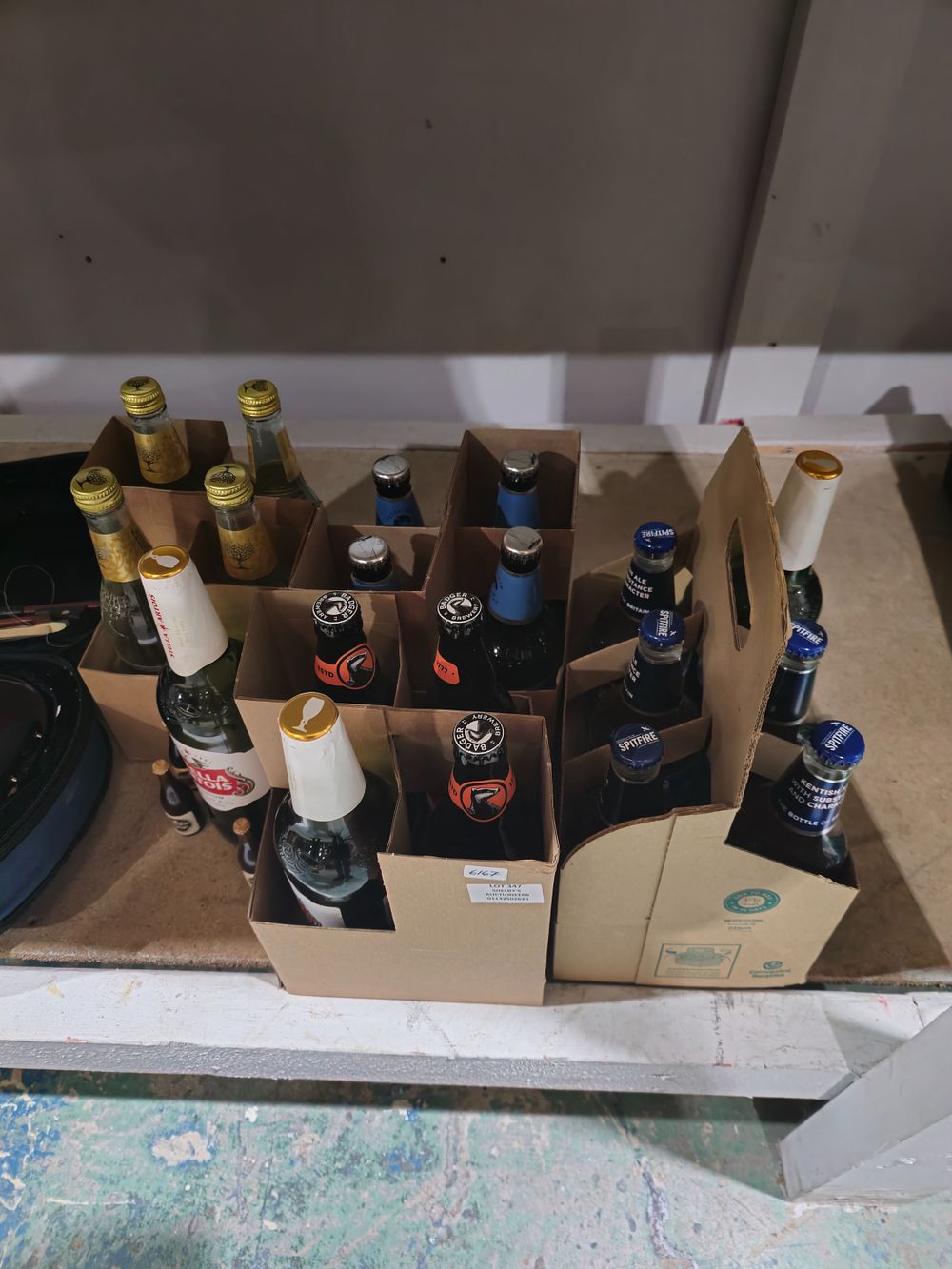 Lot 347: selection of various bottles of ales badger brewery etc