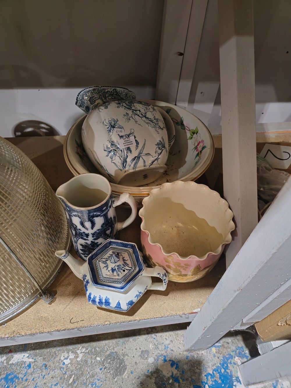 Lot 352: selection of various age pottery ware items