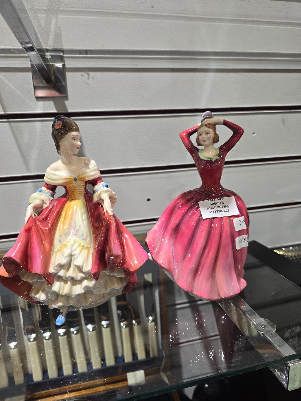 Lot 388: 2 x royal douulton lady figures sothern bell and katrina