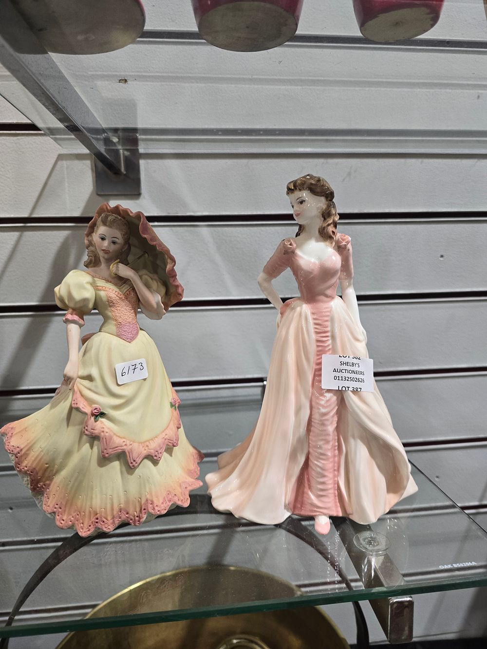 Lot 382: 2 x coalport lady figurines jaqueline and montpellier walk