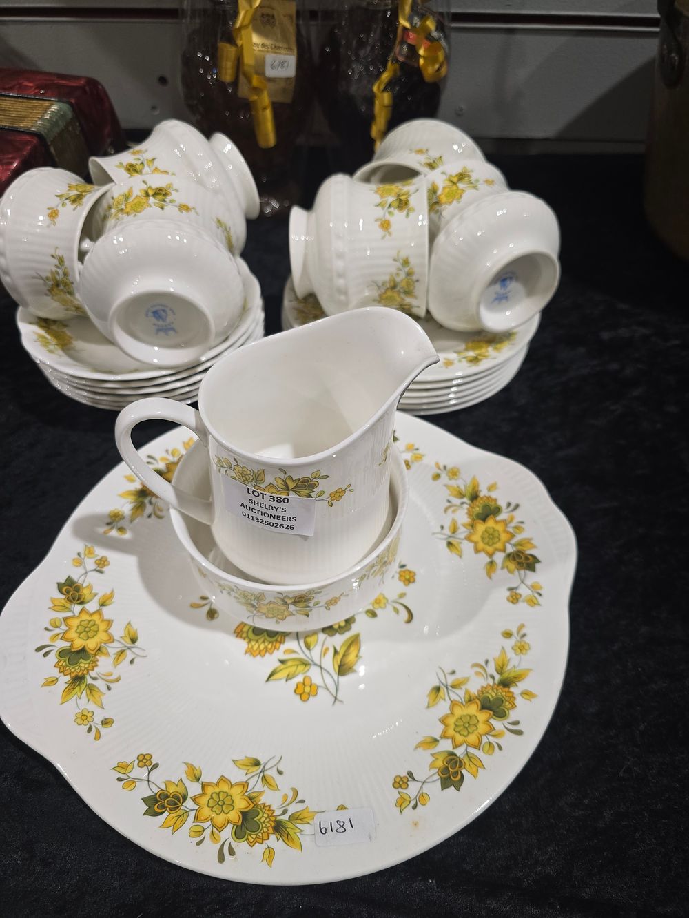 Lot 380: selection of hanson bone china tea set items
