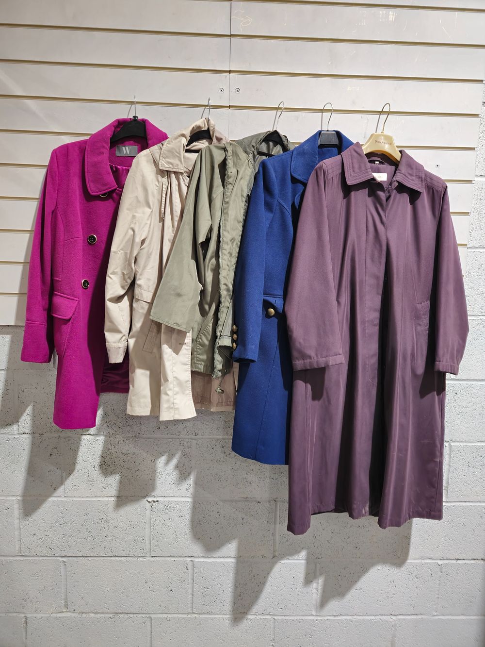 Lot 198: 5 x various ladies coats size varies from 16 to 18 size m